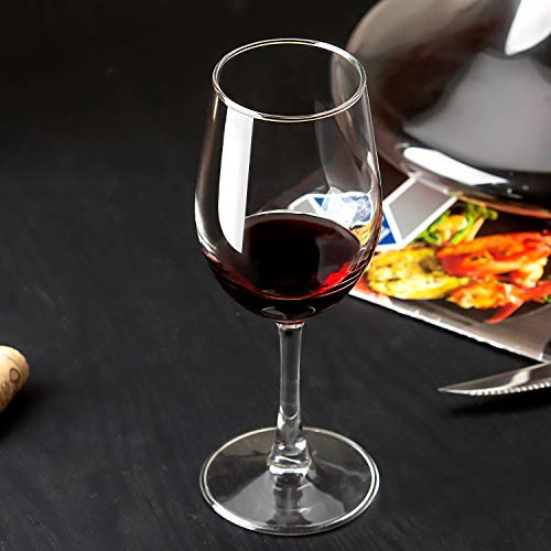 UMI UMIZILI 12 Ounce - Set of 6, All-Purpose Classic Durable Red/White Wine Glasses - My Kitchen Products