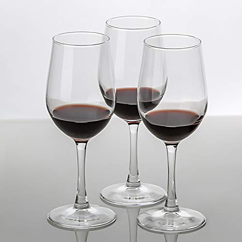 UMI UMIZILI 12 Ounce - Set of 6, All-Purpose Classic Durable Red/White Wine Glasses - My Kitchen Products