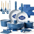 Umite Chef Pots and Pans Set Non Stick, 21 pcs Ceramic Cookware Set with Detachable Handles, Healthy Induction Cookware, RV Kitchen Cooking Set, with Utensils & Frying Pans Set, PFAS PFOA & PTFE Free - My Kitchen Products