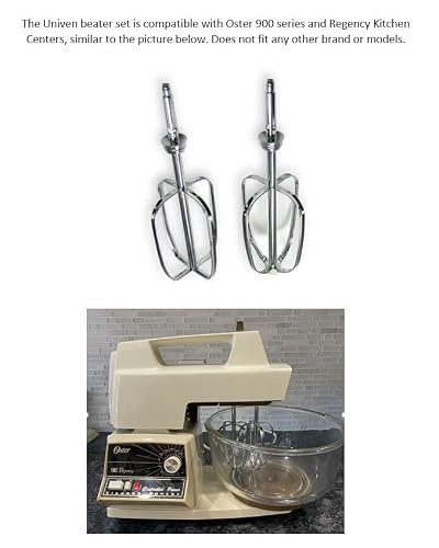 Univen Mixer Beater Set Compatible with Oster Kitchen Centers 900 Series and Regency Mixers - My Kitchen Products