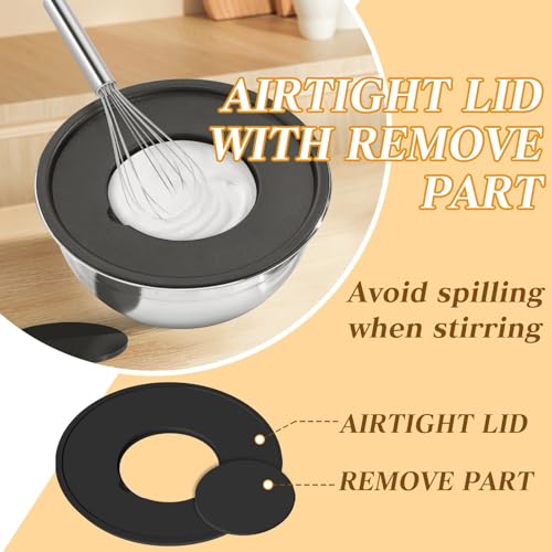 Unokit Mixing Bowls with Lids Set - 16 Pcs Stainless Steel Nesting Mixing Bowls with Grater Attachments, Mixing Bowl Set for Multi Mixing & Serving - My Kitchen Products