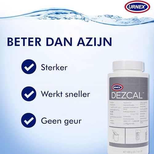 Urnex Dezcal Coffee and Espresso Machine Descaler Activated Scale Remover - 900g Bottle - Fast Effective Descaling Of Boilers and Heating Elements Faucets Spray Heads Milk Systems - My Kitchen Products