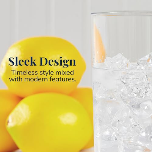 US Acrylic Classic Clear Plastic Reusable Drinking Glasses (Set of 6) 16oz Water Cups | BPA-Free Tumblers, Made in USA | Top-Rack Dishwasher Safe - My Kitchen Products