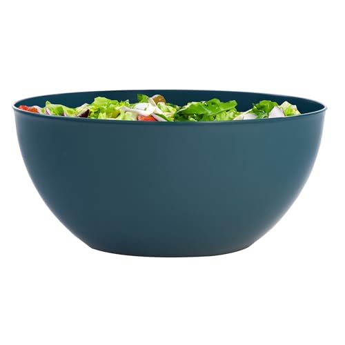 US Acrylic Vista Durable Plastic Salad and Serving 10-inch Bowls | Set of 4 in Coastal Colors | Reusable, BPA-free, Made in the USA | 135 oz. capacity - My Kitchen Products