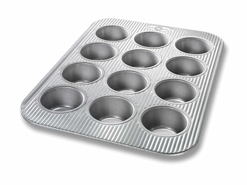 USA Pan Bakeware Muffin Pan, 12-Well, Aluminized Steel - My Kitchen Products
