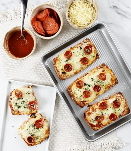 USA Pan Bakeware Nonstick Quarter Sheet Pan, Baking Sheet Aluminized Steel, Pan Measures: 13 x 9.5 x 1 inches - My Kitchen Products
