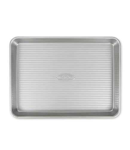 USA Pan Bakeware Nonstick Quarter Sheet Pan, Baking Sheet Aluminized Steel, Pan Measures: 13 x 9.5 x 1 inches - My Kitchen Products