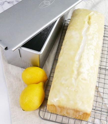 USA Pan Bakeware Pullman Loaf Pan with Cover, 13 x 4 inch, Nonstick & Quick Release Coating, Made in the USA from Aluminized Steel - My Kitchen Products