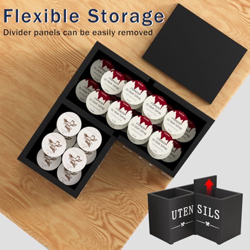 Utensil Holder for Kitchen Utensils, Corner Counter Top Portable Organizer - My Kitchen Products