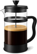 Utopia Kitchen Borosilicate Glass French Press Coffee Maker 34 Oz, Heat-Resistant Cafetiere & Tea Maker, Thickened Glass Coffee Press for Travel and Camping, Black - My Kitchen Products