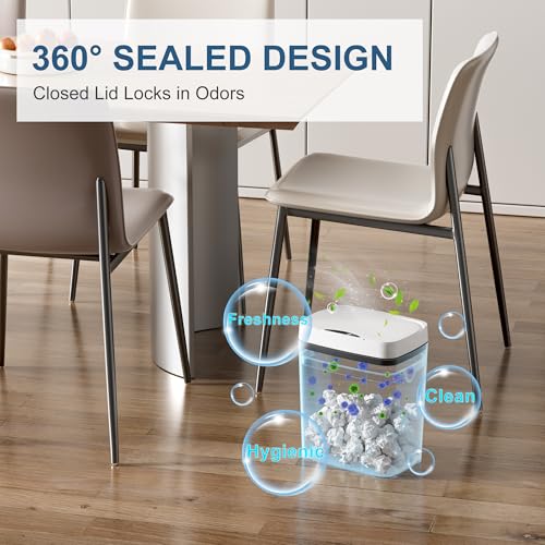 Vanpopubs 2 Pack 2.7 Gal Bathroom Trash Can with Lid, Automatic Trash Can Small Smart Garbage Can Touchless, Slim Motion Sensor Waterproof Plastic Trash Bins for Bedroom Office Kitchen Toilet - My Kitchen Products