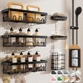 Veken Shower Caddy 6-Pack, Advanced Rustproof Design, No Drilling Adhesive Shelves, Rack with Soap Holder, Large Capacity Bathroom Organizers and Storage, Wall-Mounted Kitchen & Home Decor - My Kitchen Products