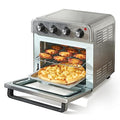 VEVOR 7-IN-1 Air Fryer Toaster Oven, 18L Convection Oven, 1800W Stainless Steel Toaster Ovens Countertop Combo with Grill, Pizza Pan, Gloves, 6 Slices Toast, 10-inch Pizza, Home Use - My Kitchen Products