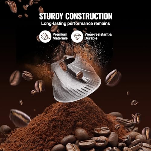 VEVOR Coffee Maker with Grinder, 10 Cup Coffee Machine, Grind and Brew Coffee Maker with 3 Brew Strength Control, Adjustable Grinding Coarseness, for Home Office Restaurant - My Kitchen Products