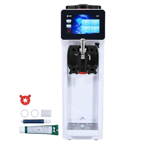 VEVOR Commercial Ice Cream Machine, 1000W Single Flavor Soft Serve Ice Cream Maker, 10.6 QT/H Yield, 4L Hopper & 1.6L Cylinder, Touch Screen, Auto Clean & Pre-Cooling, Countertop Restaurant Snack Bar - My Kitchen Products