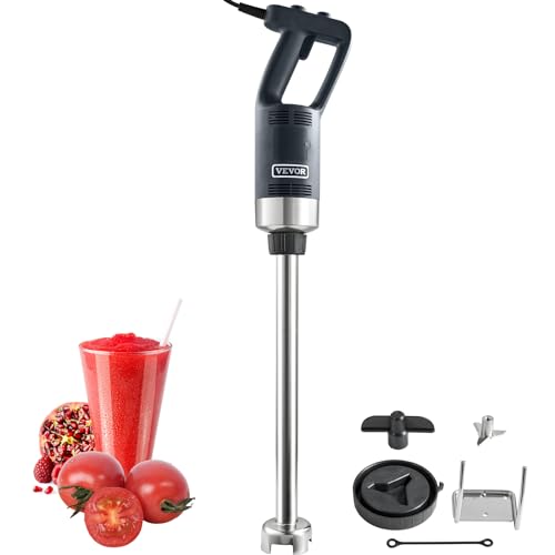 VEVOR Commercial Immersion Blender, 500 Watt 20Inch Heavy Duty Hand Mixer, Variable Speed Mixer with 304 Stainless Steel Blade, Multi-Purpose Portable Mixer for Soup, Smoothie, Puree, Baby Food - My Kitchen Products