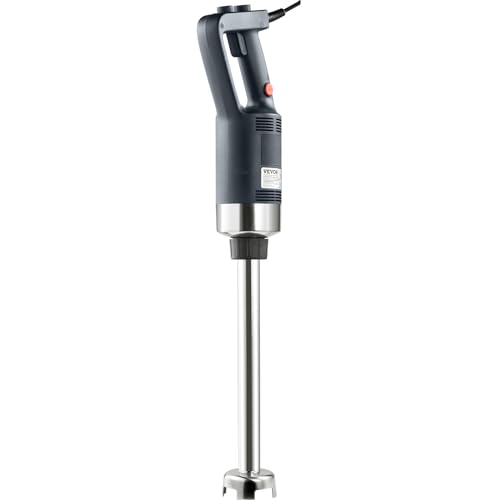 VEVOR Commercial Immersion Blender, 750W 16" Heavy Duty Hand Mixer, Variable Speed Kitchen Stick Mixer with 304 Stainless Steel Blade, Multi-Purpose Portable Mixer for Soup, Smoothie, Puree, Baby Food - My Kitchen Products