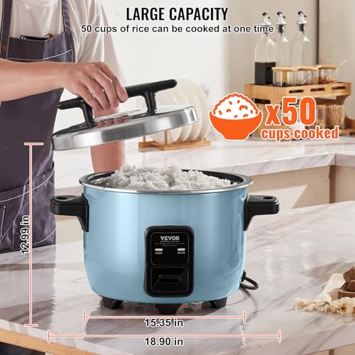 VEVOR Commercial Rice Cooker, 23-Cup Rice Cooker, 4.2L Large Rice Cooker and Warmer with Nonstick Inner Pot, Fast Cooking and 24-Hour Keep Warm, with Rice Cup and Paddle, cETL Approved - My Kitchen Products
