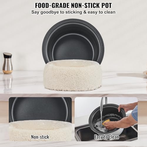 VEVOR Commercial Rice Cooker, 23-Cup Rice Cooker, 4.2L Large Rice Cooker and Warmer with Nonstick Inner Pot, Fast Cooking and 24-Hour Keep Warm, with Rice Cup and Paddle, cETL Approved - My Kitchen Products