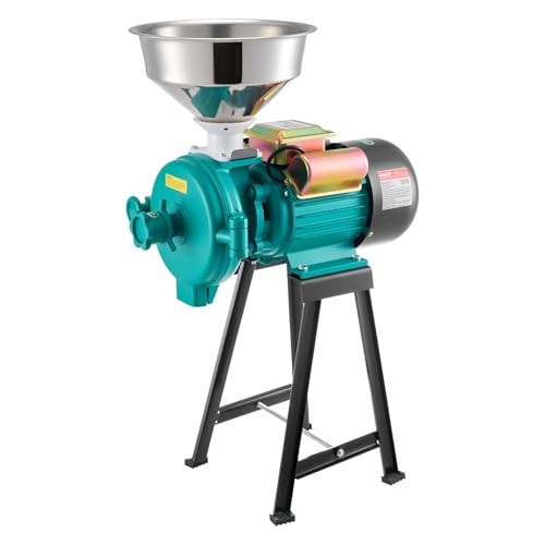 VEVOR Electric Grain Mill Grinder, Commercial Spice Grinders, 1500W Cast Iron Pulverizer Powder Machine with Non-Slip Rubber Feet, for Dry Grains, Spices, Cereals, Coffee, Corn & Pepper - My Kitchen Products