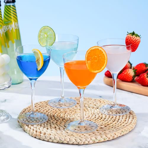 VIFVOR Martini Glasses Set of 6, Nick and Nora Glasses - 6oz Hand Blown Lead-Free Crystal Cocktail Glasses for Martini, Manhattan, Negroni, Aperitifs - Elegant Bar Glassware in Gift Box - My Kitchen Products