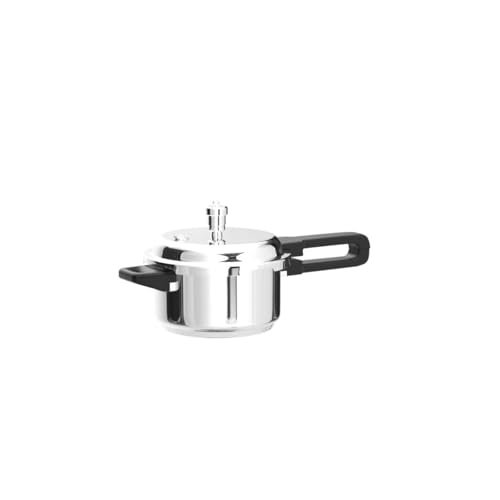 Vinod Pressure Cooker Stainless Steel – Outer Lid - 2 Liter – Induction Base Cooker – Indian Pressure Cooker – Sandwich Bottom – Best Used For Indian Cooking, Soups, and Rice Recipes, Quinoa - My Kitchen Products