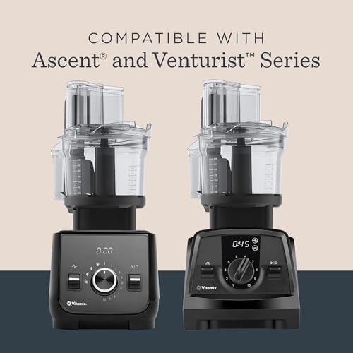 Vitamix 12-Cup Food Processor Attachment with SELF-DETECT, BPA-Free, with Multi-Use Blade and Two Reversible Discs, Compatible with Ascent and Venturist Series Vitamix Blenders - My Kitchen Products