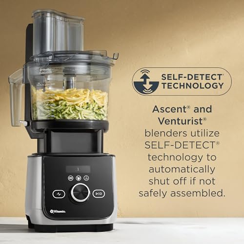 Vitamix 12-Cup Food Processor Attachment with SELF-DETECT, BPA-Free, with Multi-Use Blade and Two Reversible Discs, Compatible with Ascent and Venturist Series Vitamix Blenders - My Kitchen Products