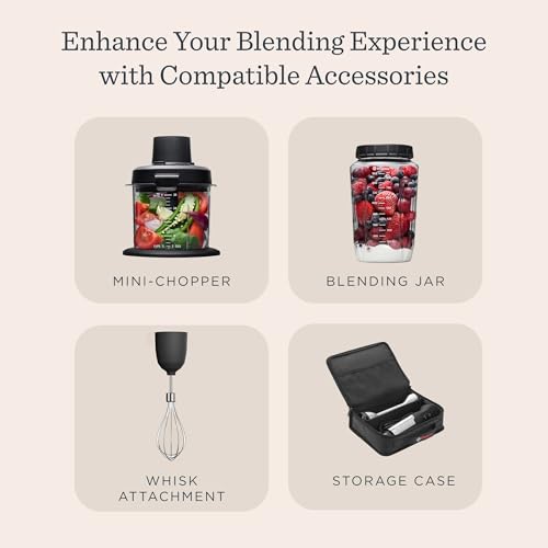 Vitamix 5-Speed Immersion Blender, Professional-Grade Hand Blender with 625-Watt Motor and Stainless-Steel Blade, Stainless Steel/Black - My Kitchen Products