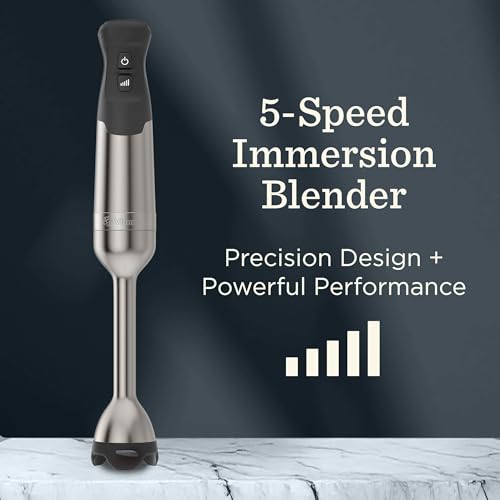 Vitamix 5-Speed Immersion Blender, Professional-Grade Hand Blender with 625-Watt Motor and Stainless-Steel Blade, Stainless Steel/Black - My Kitchen Products