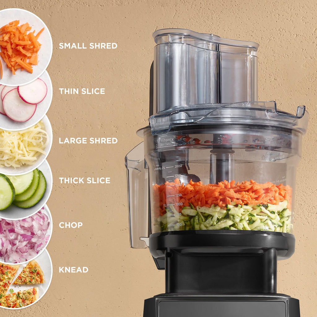 Vitamix Ascent X2 SmartPrep Kitchen System, Professional-Grade Blender, Stainless-Steel Blades, 12-Cup Food Processor Attachment, 48 Oz Blender Container, Black - My Kitchen Products