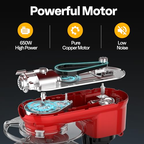 VIVOHOME 3-in-1 Stand Mixer, 6 Quart Electric Tilt-Head Kitchen Mixer with Bowl, Multifunctional Food Mixer with Meat Grinder and Blender Attachments, Dough Hook, Beater, and Whisk, Red - My Kitchen Products
