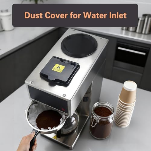 VONCI 1610W Commercial Coffee Maker, 12 Cup Drip Coffee Machine, 2 Glass Carafes and 2 Warmers, Stainless Steel Housing & Funnel, Industrial Coffee Maker for Offices, Hotels, Home - My Kitchen Products