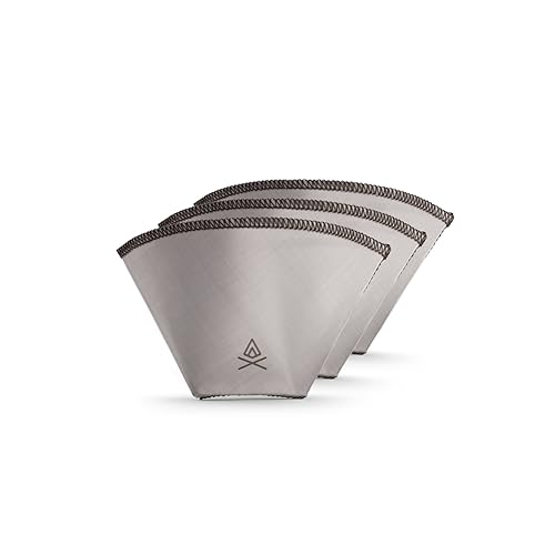 VSSL – Nest 1 Reusable Coffee Filter | Stainless Steel Mesh Filter | Pour Over Filters for Camping | Sustainable & Eco-Friendly Coffee Gear | Compact, Durable & Adventure Ready | Pack of 3 - My Kitchen Products