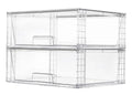 Vtopmart 2 Pack Large Stackable Storage Drawers,Easily Assemble Clear Acrylic Bathroom Closet Undersink Organizers,Plastic Storage Bins for Cabinet,Kitchen Pantry,Medicine Organization - My Kitchen Products