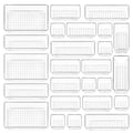 Vtopmart 25 PCS Clear Plastic Drawer Organizers Set, 4-Size Versatile Bathroom and Vanity Drawer Organizer Trays, Storage Bins for Makeup, Bedroom, Kitchen Gadgets Utensils and Office - My Kitchen Products