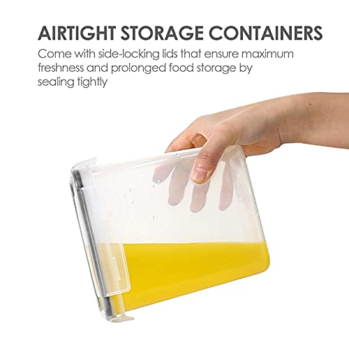 Vtopmart 32pcs Airtight Food Storage Containers Set, BPA Free Plastic Kitchen and Pantry Organization Canisters with Lids for Cereal, Dry Food, Flour and Sugar, Includes 32 Labels - My Kitchen Products
