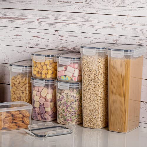 Vtopmart 32pcs Airtight Food Storage Containers Set, BPA Free Plastic Kitchen and Pantry Organization Canisters with Lids for Cereal, Dry Food, Flour and Sugar, Includes 32 Labels - My Kitchen Products
