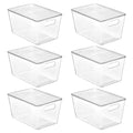 Vtopmart 6 Pack Clear Stackable Storage Bins with Lids, Large Plastic Containers with Handle for Pantry Organizer and Storage,Perfect for Bathroom,Cabinet,Kitchen,Fridge,Closet Organization - My Kitchen Products