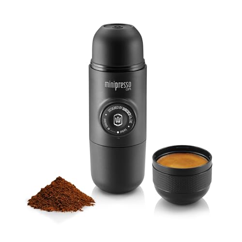 Wacaco Minipresso GR, Portable Espresso Machine, Compatible Ground Coffee, Hand Coffee Maker, Travel Gadgets, Manually Operated, Perfect for Camping, Hiking - My Kitchen Products