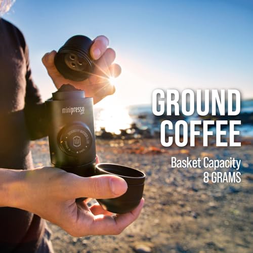 Wacaco Minipresso GR, Portable Espresso Machine, Compatible Ground Coffee, Hand Coffee Maker, Travel Gadgets, Manually Operated, Perfect for Camping, Hiking - My Kitchen Products