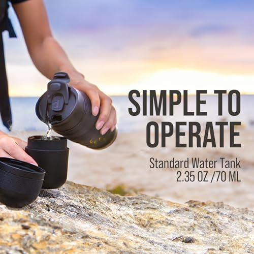 Wacaco Minipresso GR, Portable Espresso Machine, Compatible Ground Coffee, Hand Coffee Maker, Travel Gadgets, Manually Operated, Perfect for Camping, Hiking - My Kitchen Products