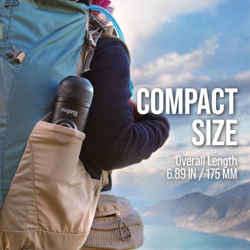 Wacaco Minipresso GR, Portable Espresso Machine, Compatible Ground Coffee, Hand Coffee Maker, Travel Gadgets, Manually Operated, Perfect for Camping, Hiking - My Kitchen Products