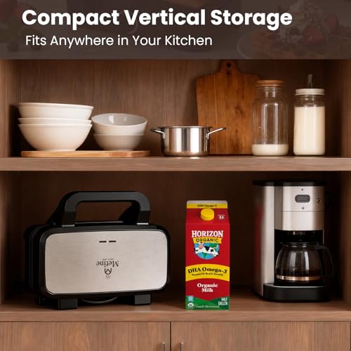 Waffle Maker with Removable Plates, 3-in-1 Sandwich maker and waffle and pancake maker, Nonstick Plates, 5-Level Browning Control & Ready Indicator Lights, Easy to Clean for Family Breakfast - My Kitchen Products