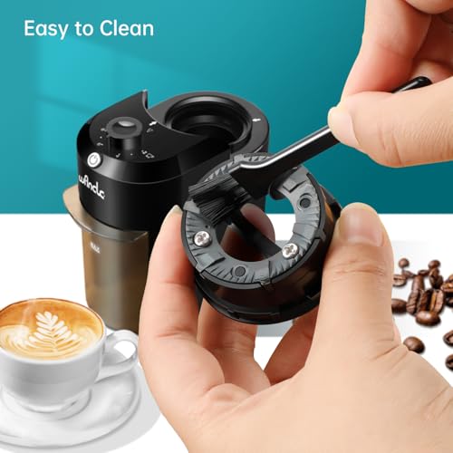 Wancle Electric Burr Coffee Grinder - Adjustable with 28 Precise Grind Settings for 12 Cups - Professional Coffee Bean Grinder (Plastic, Black) - My Kitchen Products