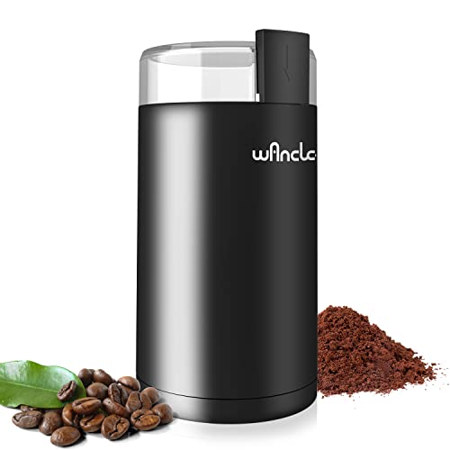 Wancle Electric Coffee Grinder, Spice Grinder, One Touch Coffee Mill for Beans, Spices and More, with Clean Brush Black - My Kitchen Products
