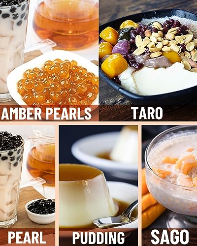 WantJoin Boba Maker Machine Commercial Boba Cooker Commercial Boba Pearl Maker for Bubble Tea Milk Tea Boba Pot for Tapioca Pearls for Restaurants Milk Tea Stores Dessert Stores Lounge Bars 110V - My Kitchen Products