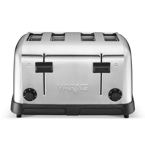 Waring Commercial 4-Slot Toaster, Professional Light-Duty Pop-Up Bread Toaster, with Defrost Function for Commercial Kitchens, 120V WCT708 - My Kitchen Products