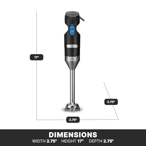Waring Commercial Quik Stix Immersion Blender, 2-Speed, 7 in Fixed Shaft, for Professional Hand Blender for Kitchens & Restaurants, WSB35 - My Kitchen Products