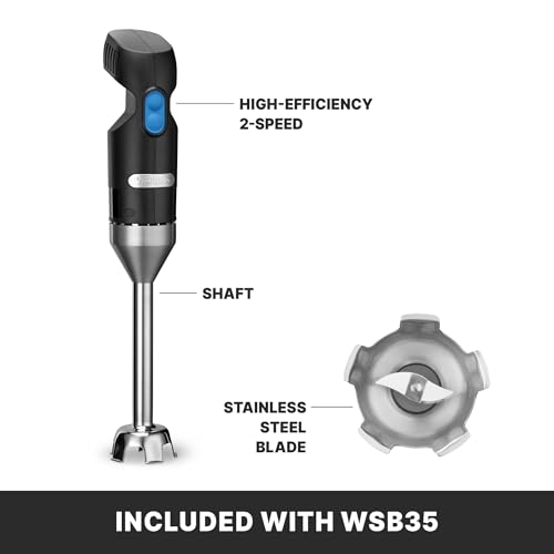 Waring Commercial Quik Stix Immersion Blender, 2-Speed, 7 in Fixed Shaft, for Professional Hand Blender for Kitchens & Restaurants, WSB35 - My Kitchen Products